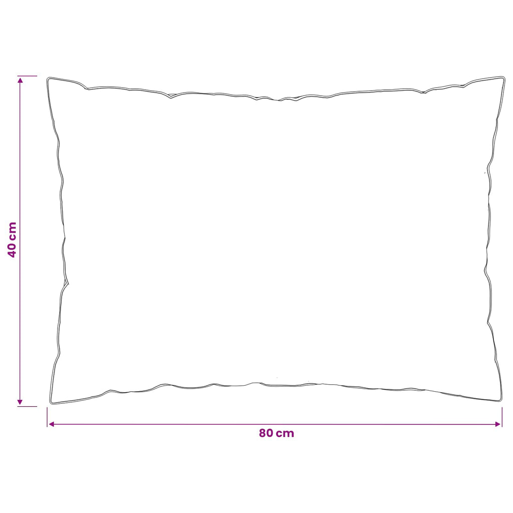 vidaXL Poduszka FULDA 40 x 80 cm 100% puch i pierze gęsie Biały