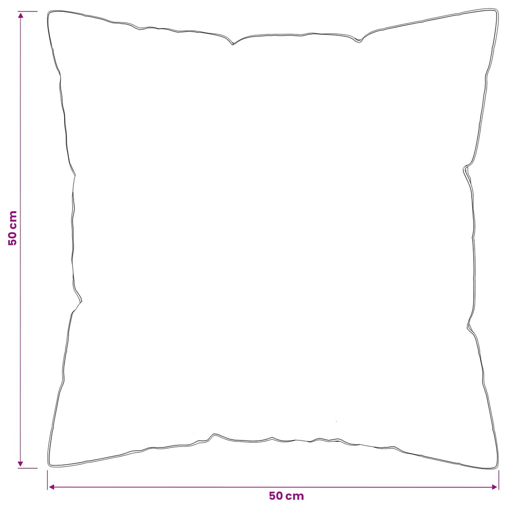 vidaXL Poduszka FULDA 2 pcs 50 x 50 cm 100% puch i pierze gęsie Biały