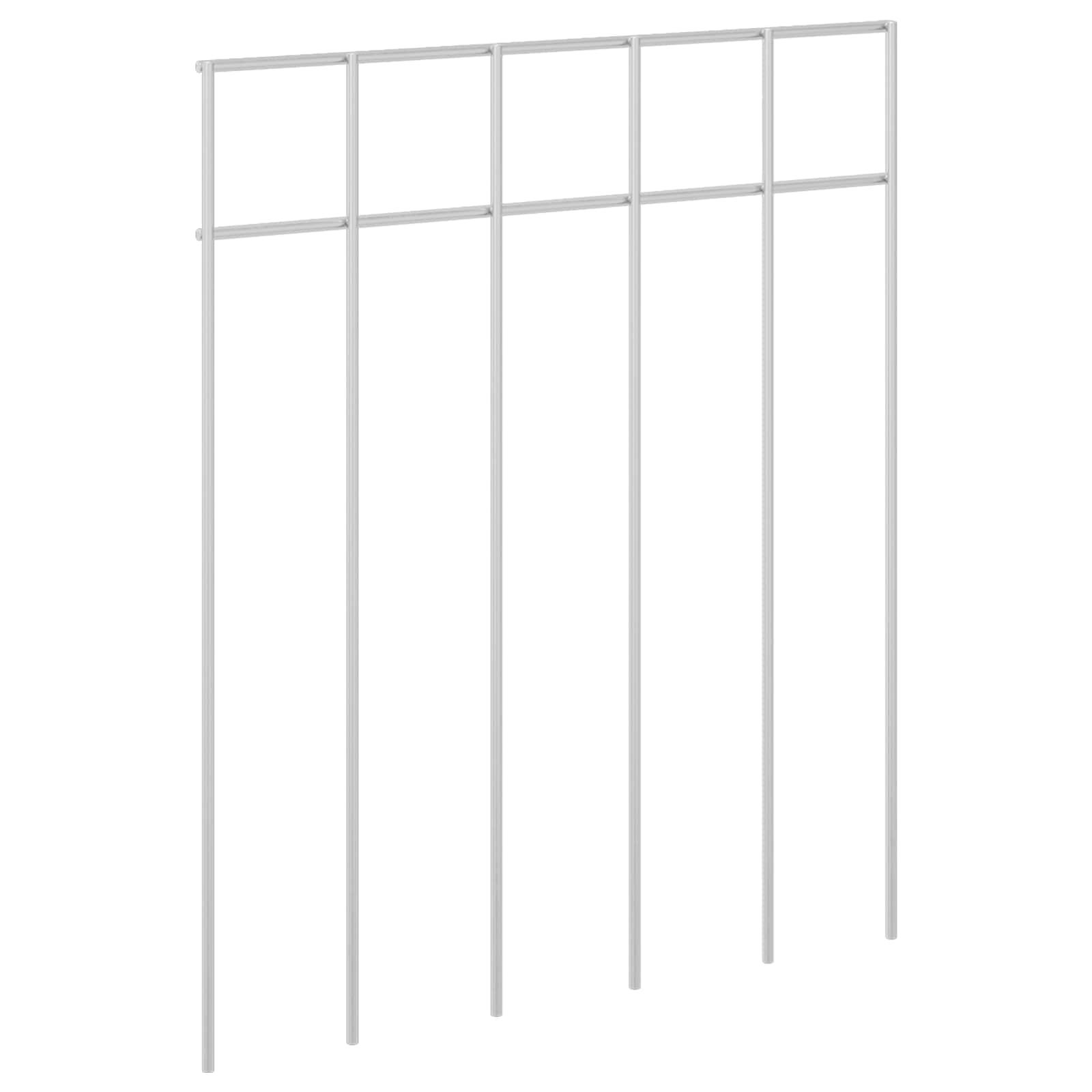 vidaXL Panel ogrodzeniowy 48 pcs Stal ocynkowana srebrny