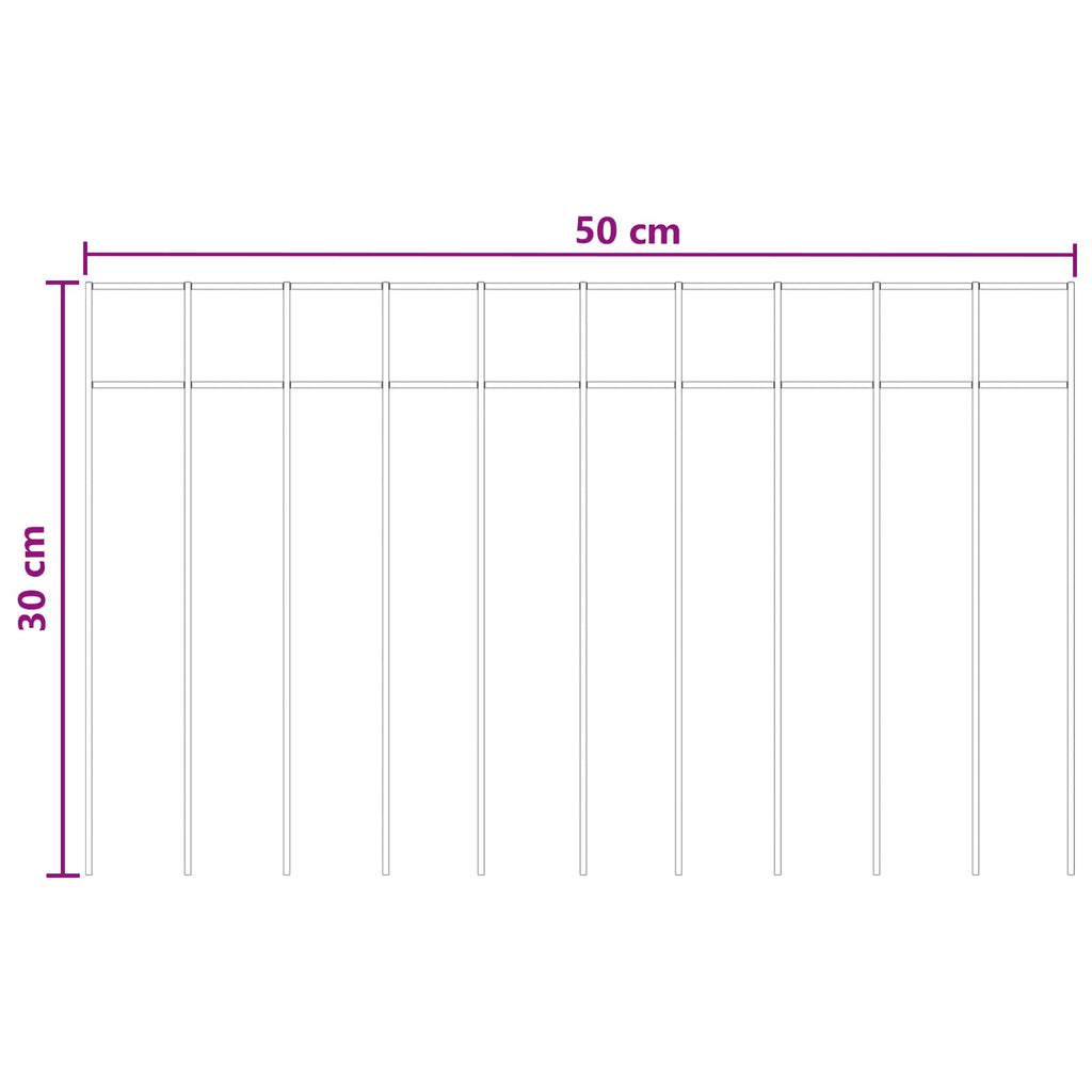 vidaXL Panel ogrodzeniowy 48 pcs Stal ocynkowana srebrny
