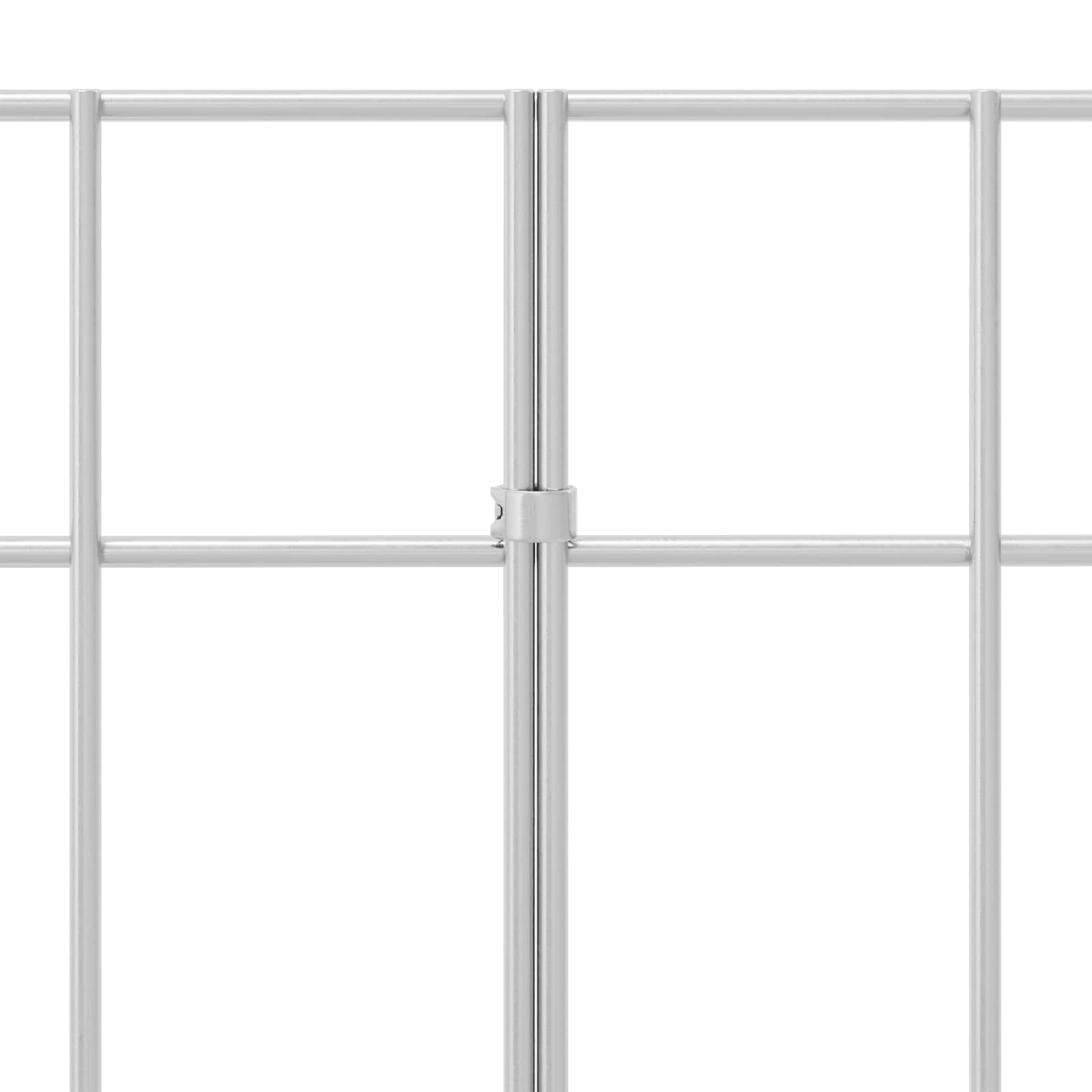 vidaXL Panel ogrodzeniowy 12 pcs Stal ocynkowana srebrny