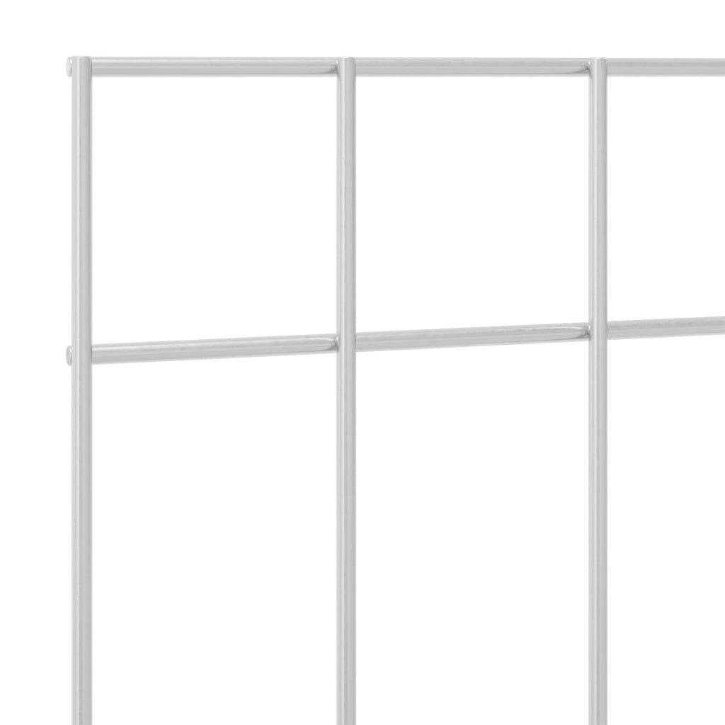vidaXL Panel ogrodzeniowy 24 pcs Stal ocynkowana srebrny