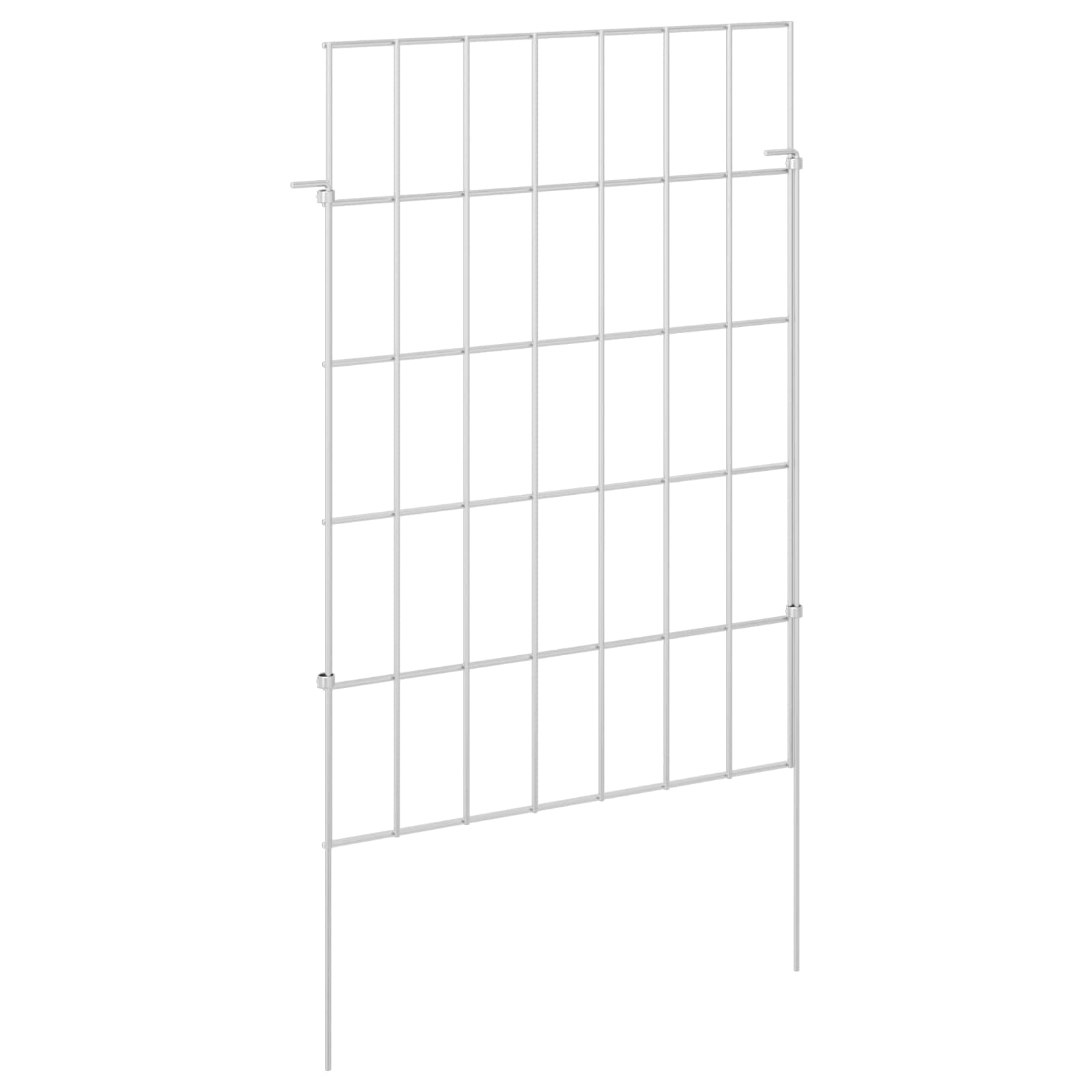 vidaXL Ogrodzenie z palikami 12 pcs 35 x 50 cm Mesh Stal ocynkowana