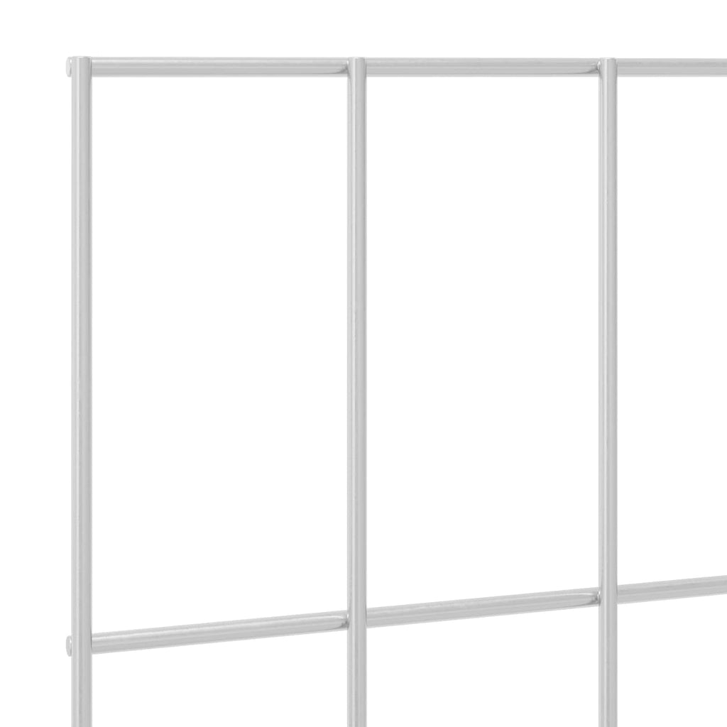 vidaXL Ogrodzenie z palikami 12 pcs 55 x 50 cm Mesh Stal ocynkowana
