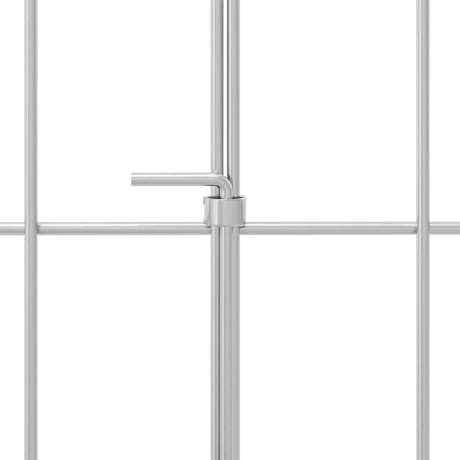 vidaXL Ogrodzenie z palikami 12 pcs 75 x 50 cm Mesh Stal ocynkowana