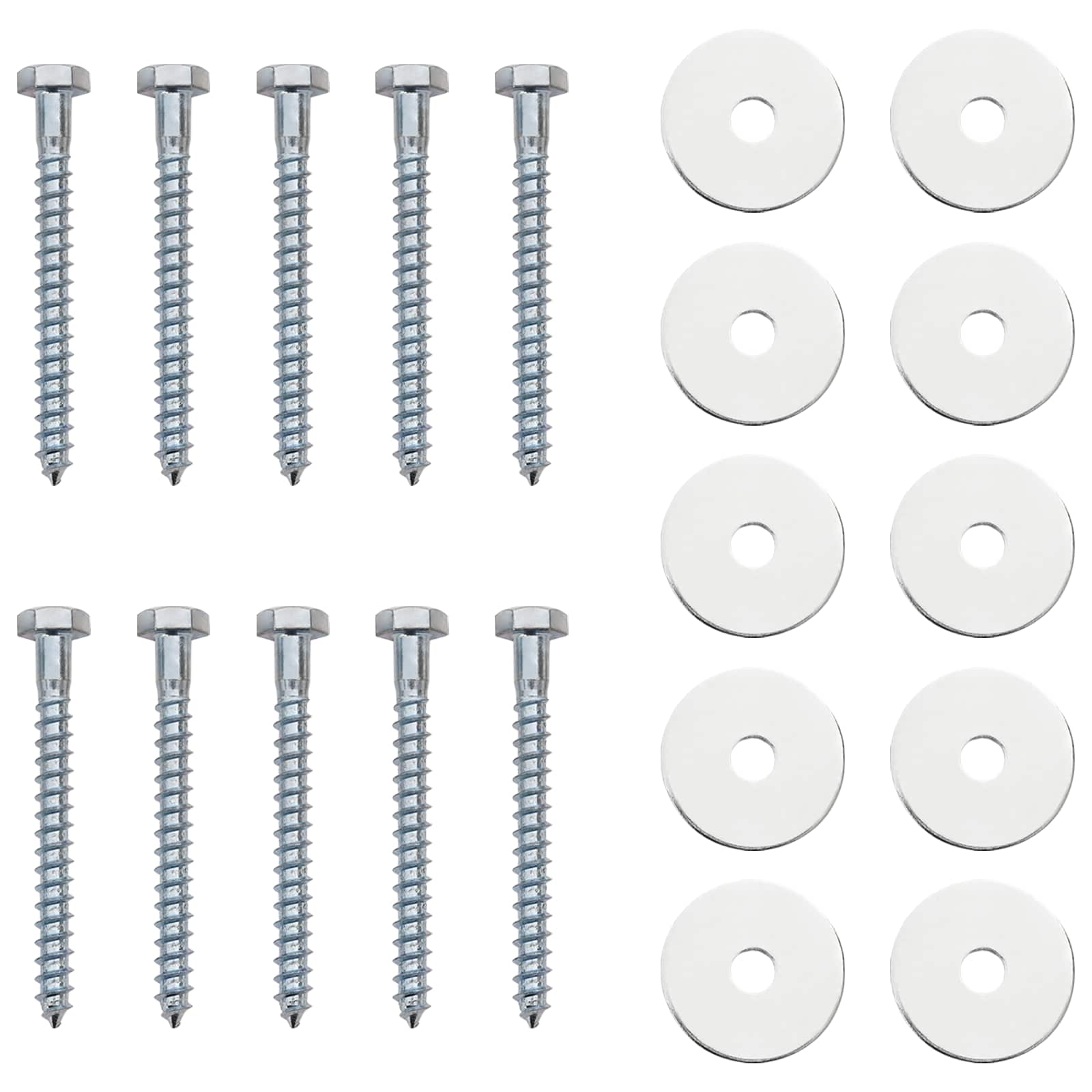 vidaXL Kotwa ziemna 10 pcs srebrny Ø10 x 60 cm Galwanizowany metal