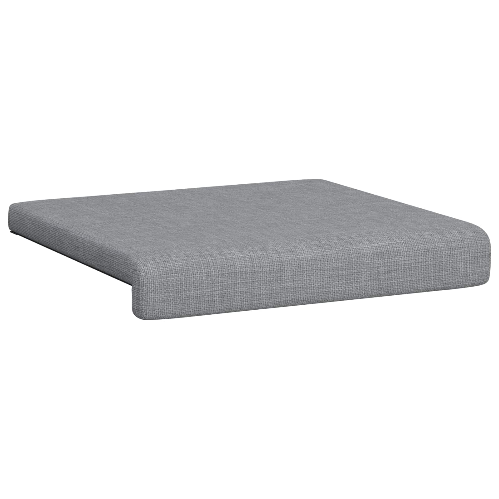 vidaXL Poduszka na ławkę 2 pcs tkanina jasnoszary Głębokość 35 cm