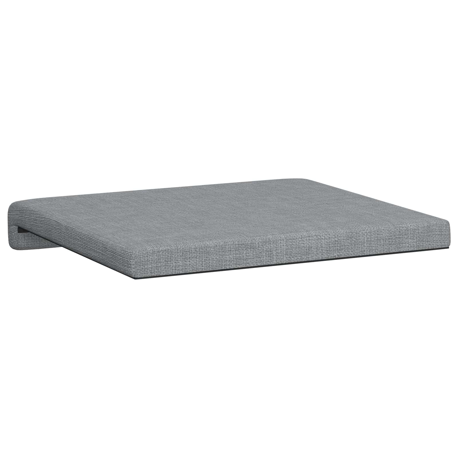 vidaXL Poduszka na ławkę 2 pcs tkanina jasnoszary Głębokość 35 cm
