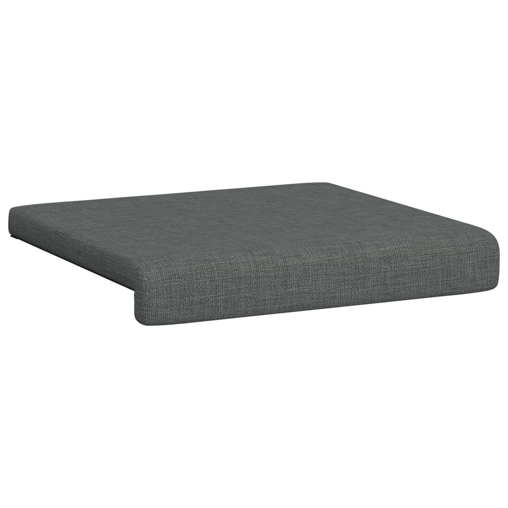 vidaXL Poduszka na ławkę 2 pcs tkanina ciemnoszary Głębokość 35 cm
