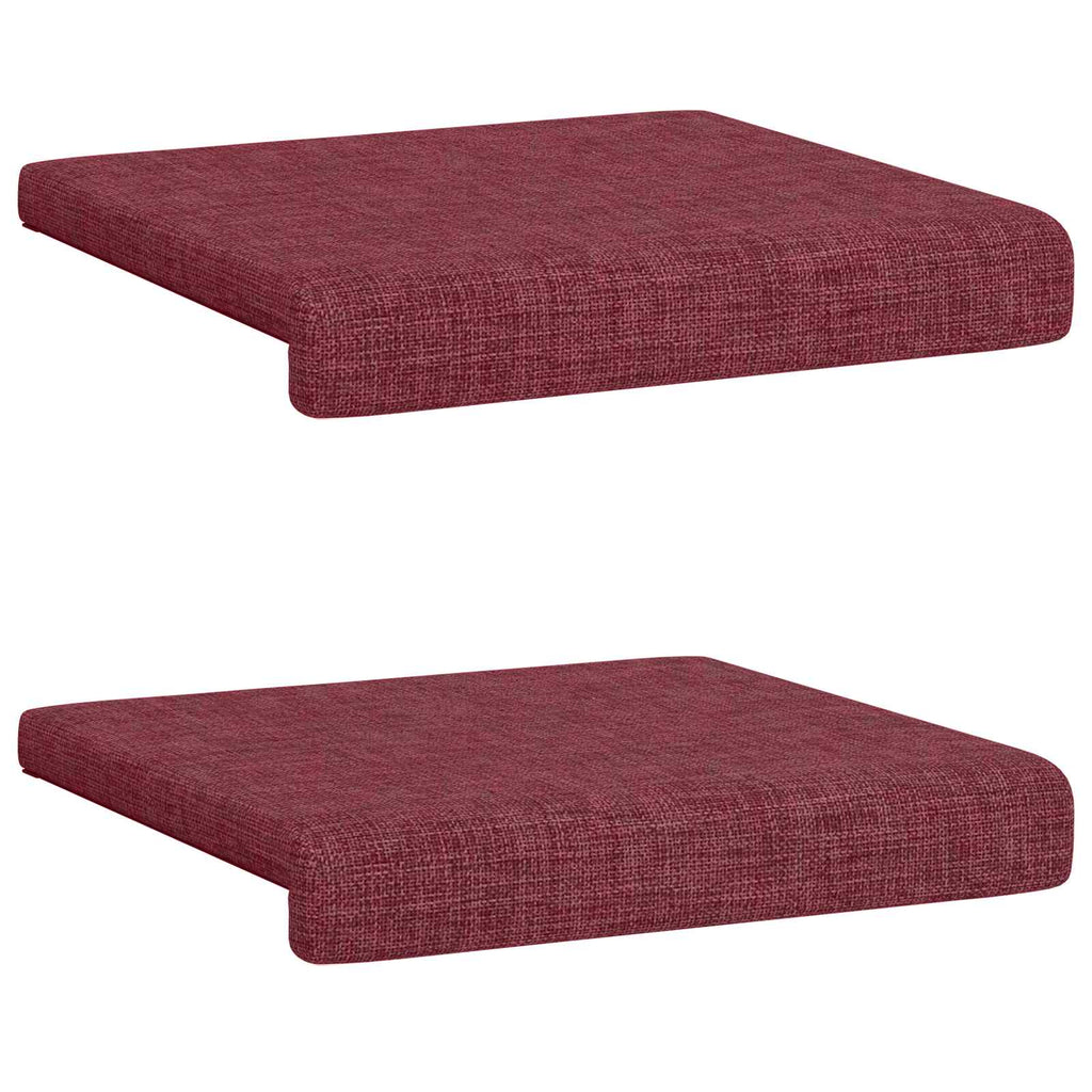 vidaXL Poduszka na ławkę 2 pcs tkanina Czerwone wino Głębokość 35 cm