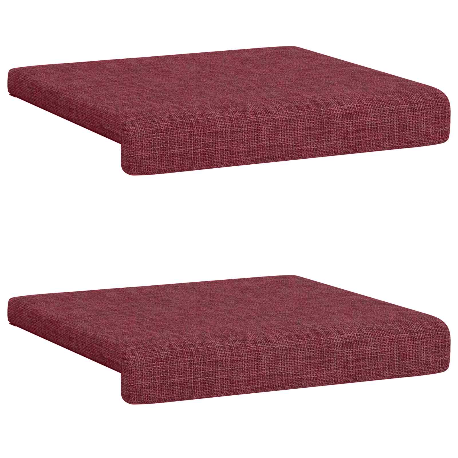vidaXL Poduszka na ławkę 2 pcs tkanina Czerwone wino Głębokość 35 cm