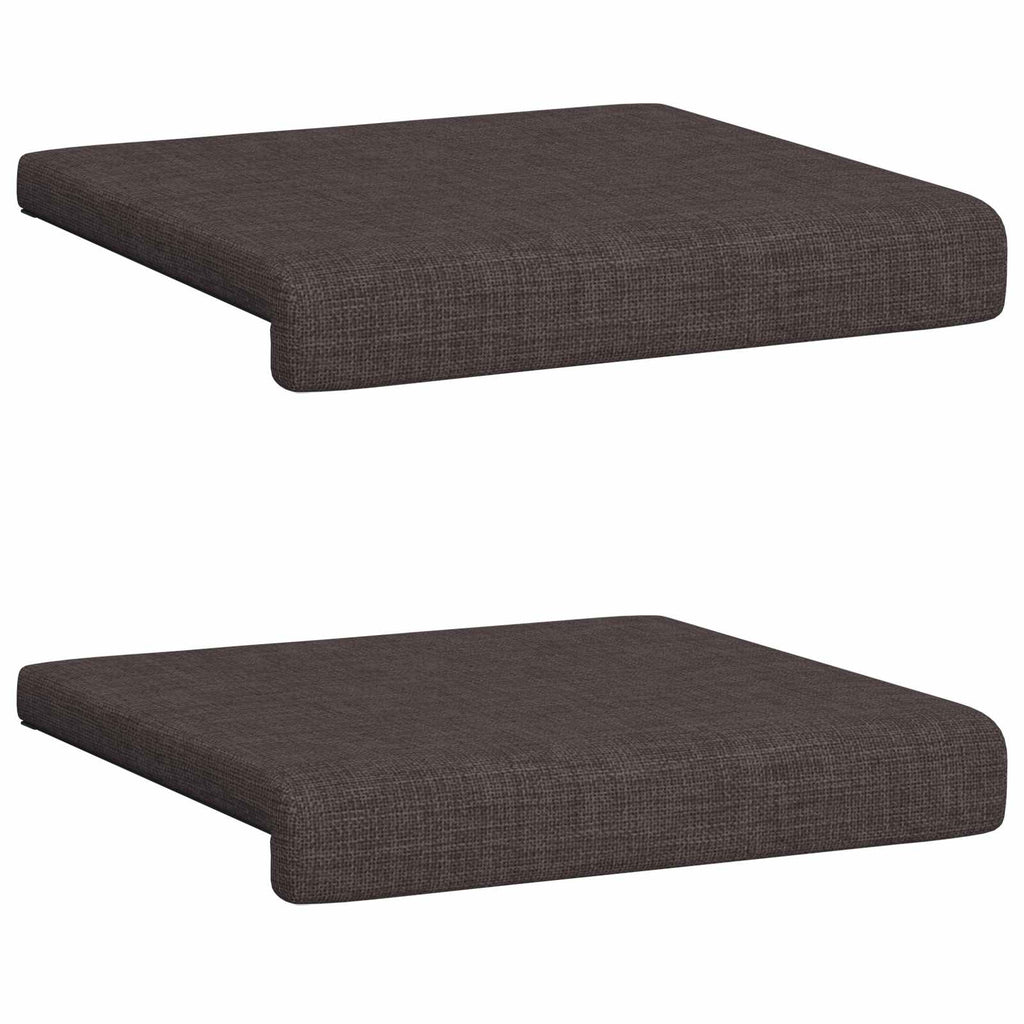 vidaXL Poduszka na ławkę 2 pcs tkanina Ciemny brąz Głębokość 35 cm