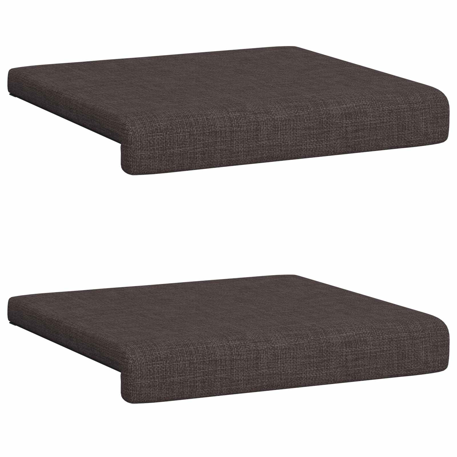 vidaXL Poduszka na ławkę 2 pcs tkanina Ciemny brąz Głębokość 35 cm