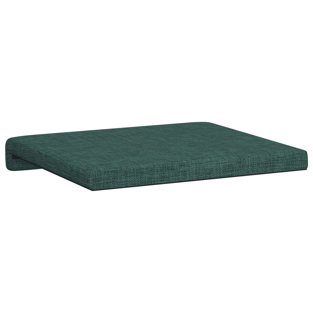 vidaXL Poduszka na ławkę 2 pcs tkanina Ciemnozielony Głębokość 35 cm