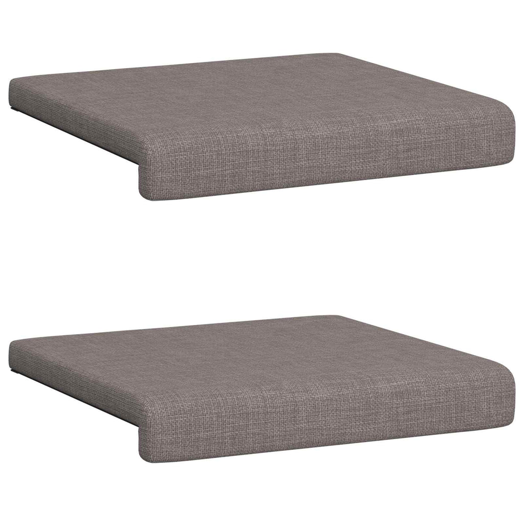 vidaXL Poduszka na ławkę 2 pcs tkanina Ciemnoszary Głębokość 35 cm