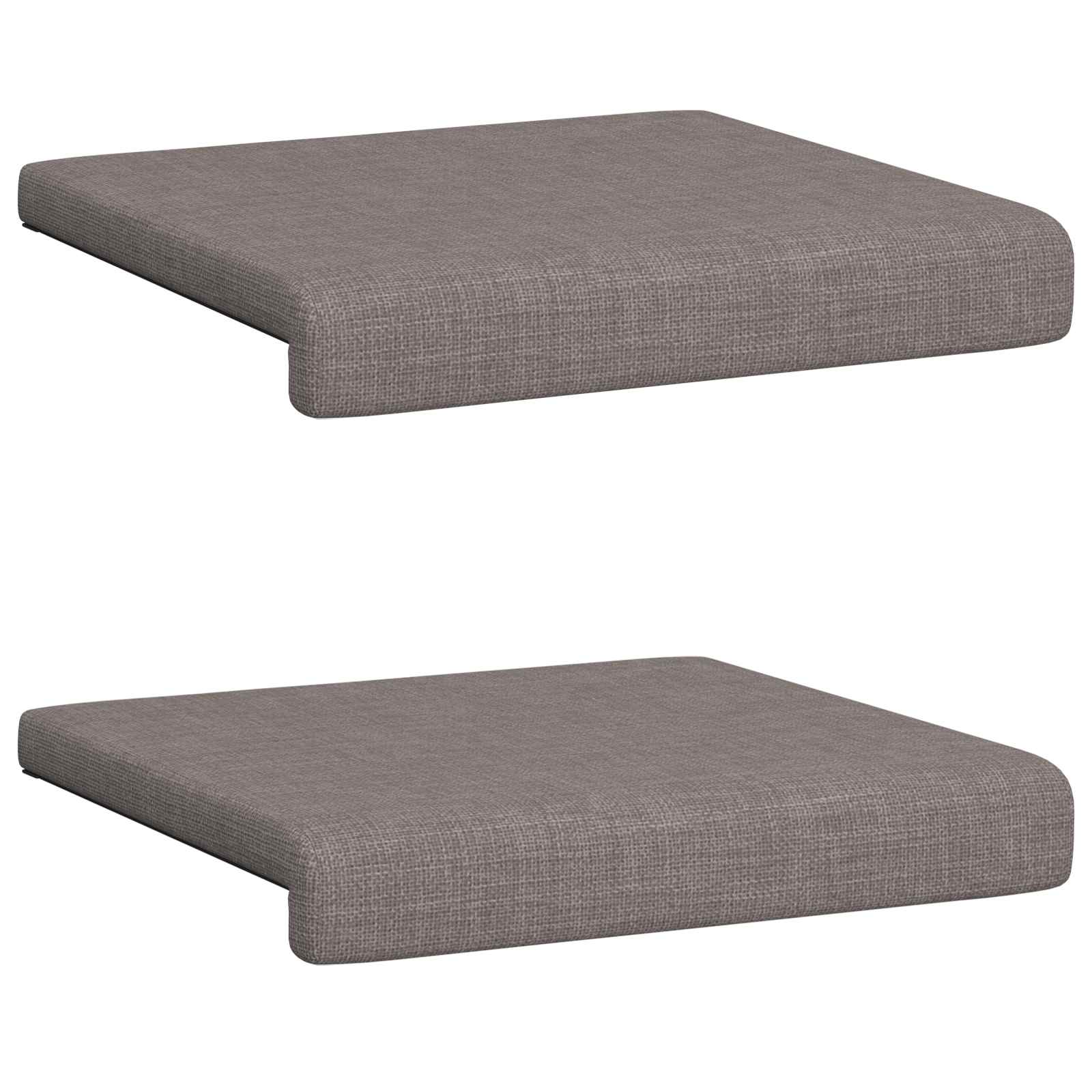 vidaXL Poduszka na ławkę 2 pcs tkanina Ciemnoszary Głębokość 35 cm