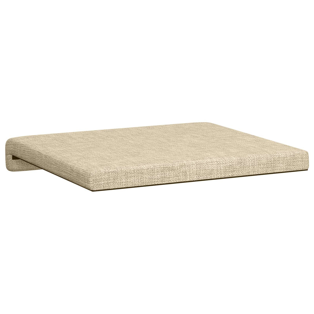 vidaXL Poduszka na ławkę 2 pcs tkanina kremowy Głębokość 35 cm