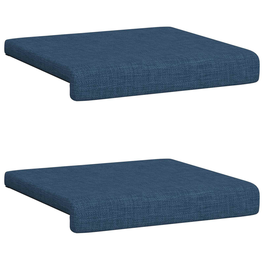 vidaXL Poduszka na ławkę 2 pcs tkanina niebieski Głębokość 35 cm