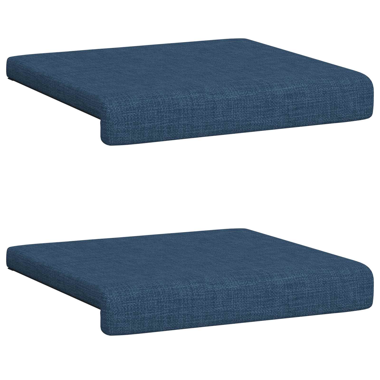vidaXL Poduszka na ławkę 2 pcs tkanina niebieski Głębokość 35 cm