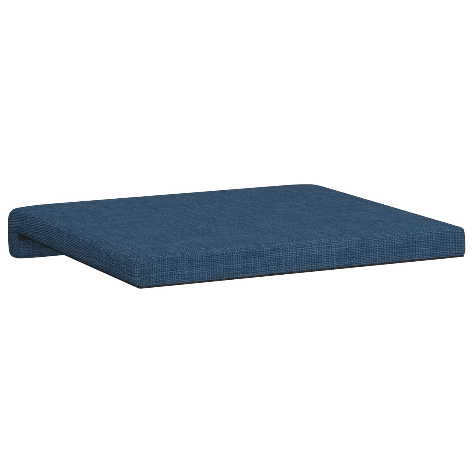 vidaXL Poduszka na ławkę 2 pcs tkanina niebieski Głębokość 35 cm
