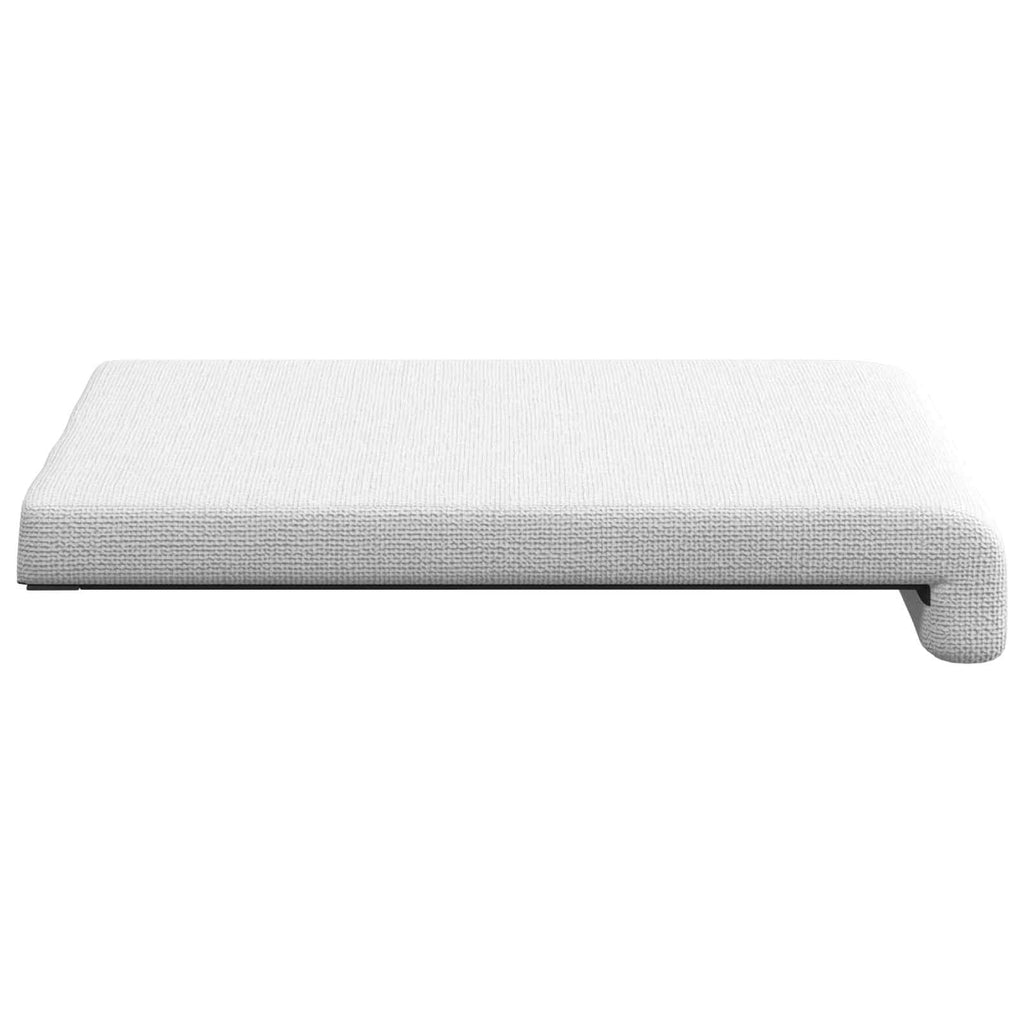 vidaXL Poduszka na ławkę 2 pcs tkanina Biały Głębokość 35 cm