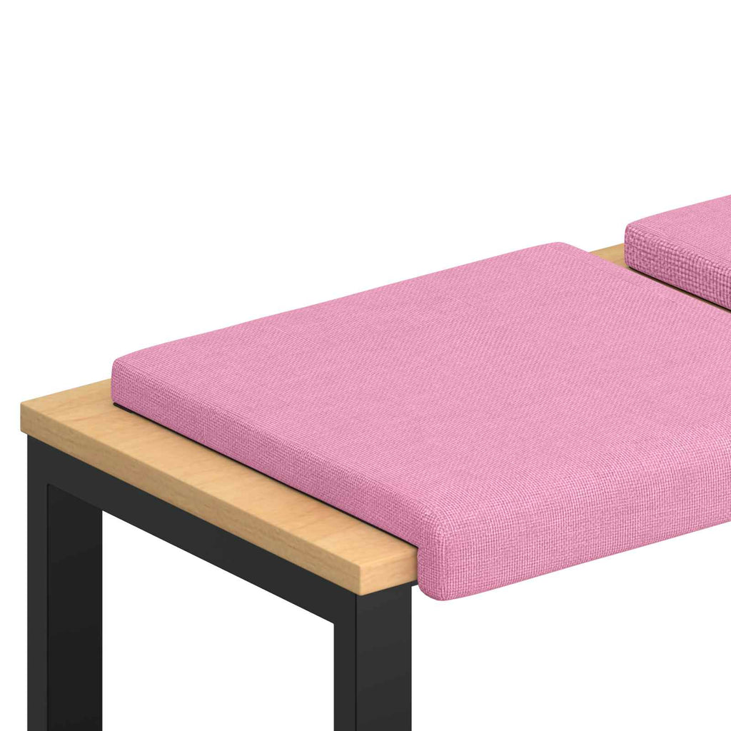vidaXL Poduszka na ławkę 2 pcs tkanina różowy Głębokość 35 cm
