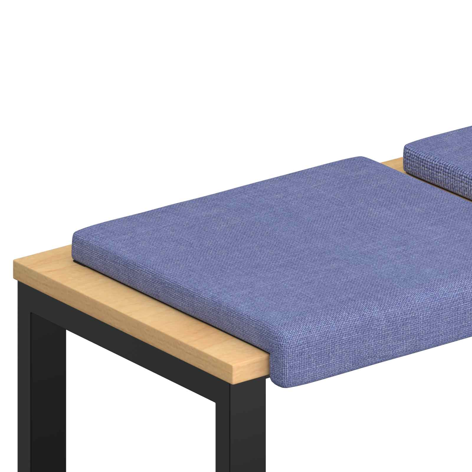vidaXL Poduszka na ławkę 2 pcs tkanina Niebieski dżins Głębokość 35 cm
