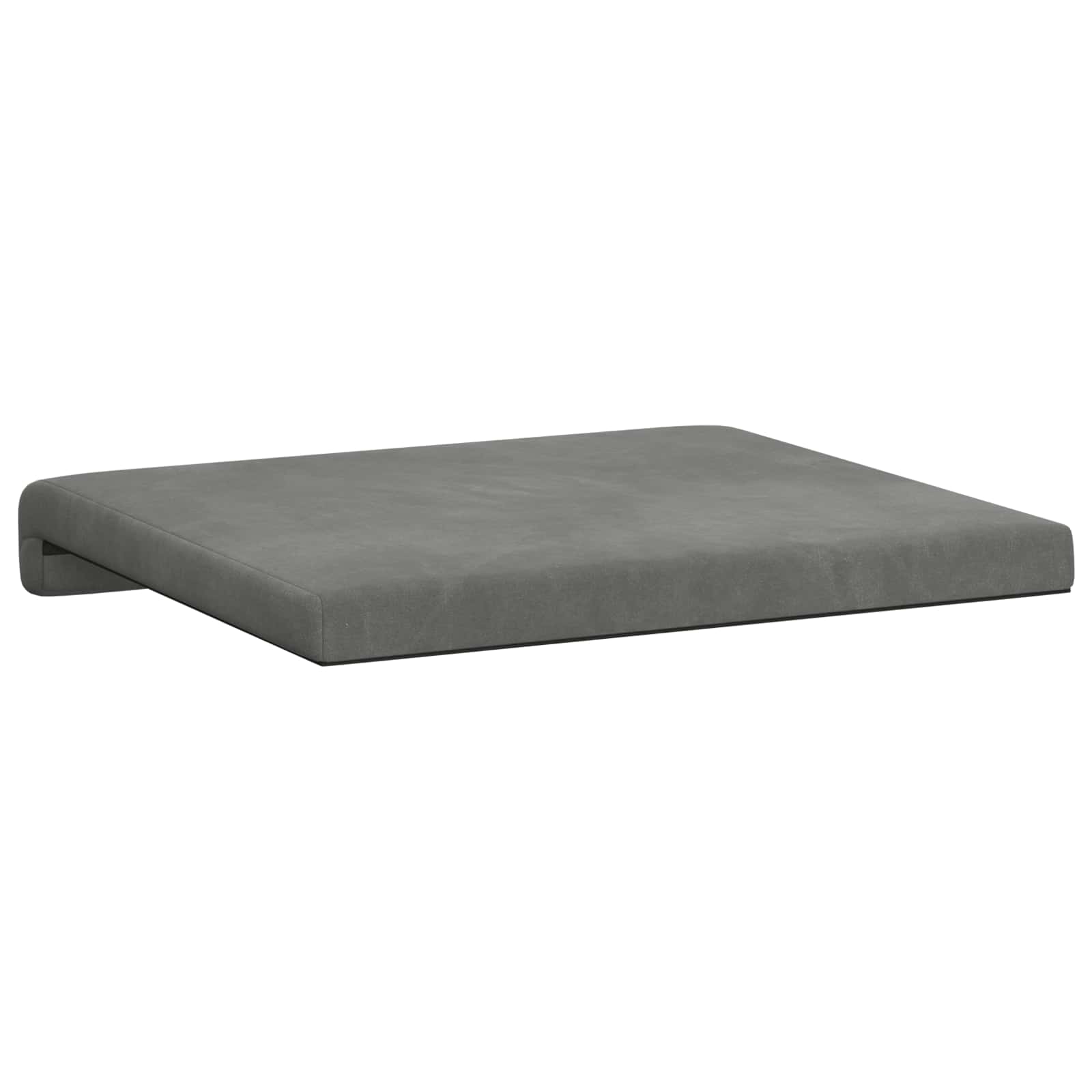 vidaXL Poduszka na ławkę 2 pcs Welur ciemnoszary Głębokość 35 cm