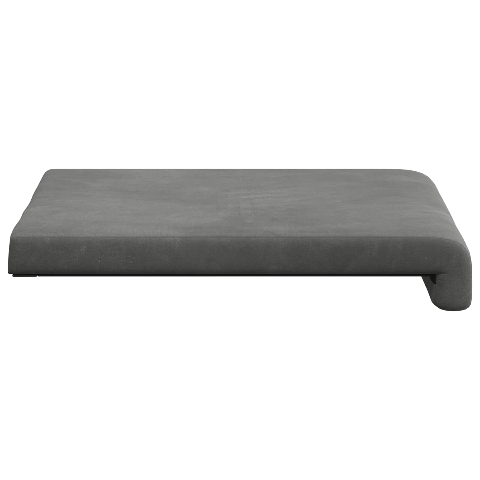 vidaXL Poduszka na ławkę 2 pcs Welur ciemnoszary Głębokość 35 cm