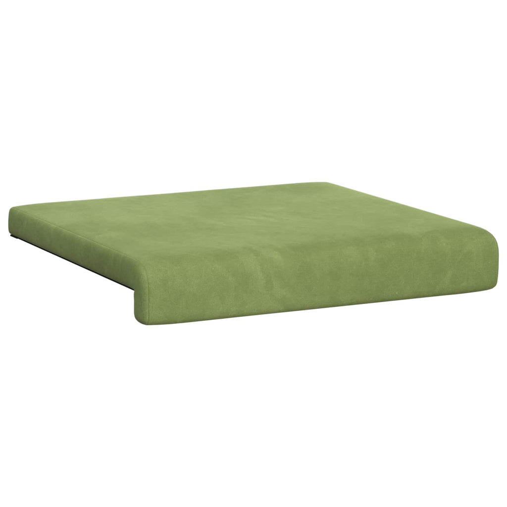 vidaXL Poduszka na ławkę 2 pcs Welur Jasnozielony Głębokość 35 cm