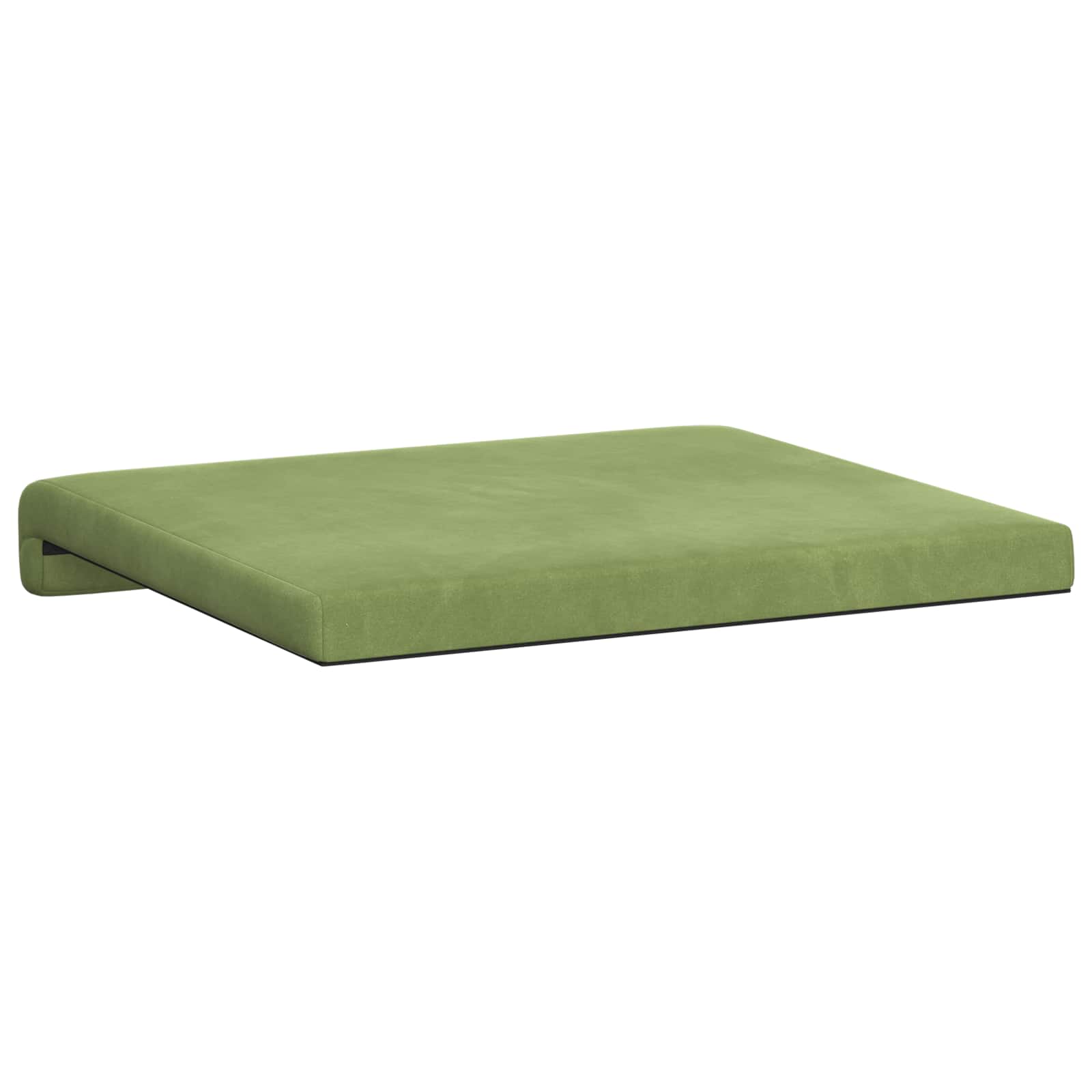 vidaXL Poduszka na ławkę 2 pcs Welur Jasnozielony Głębokość 35 cm