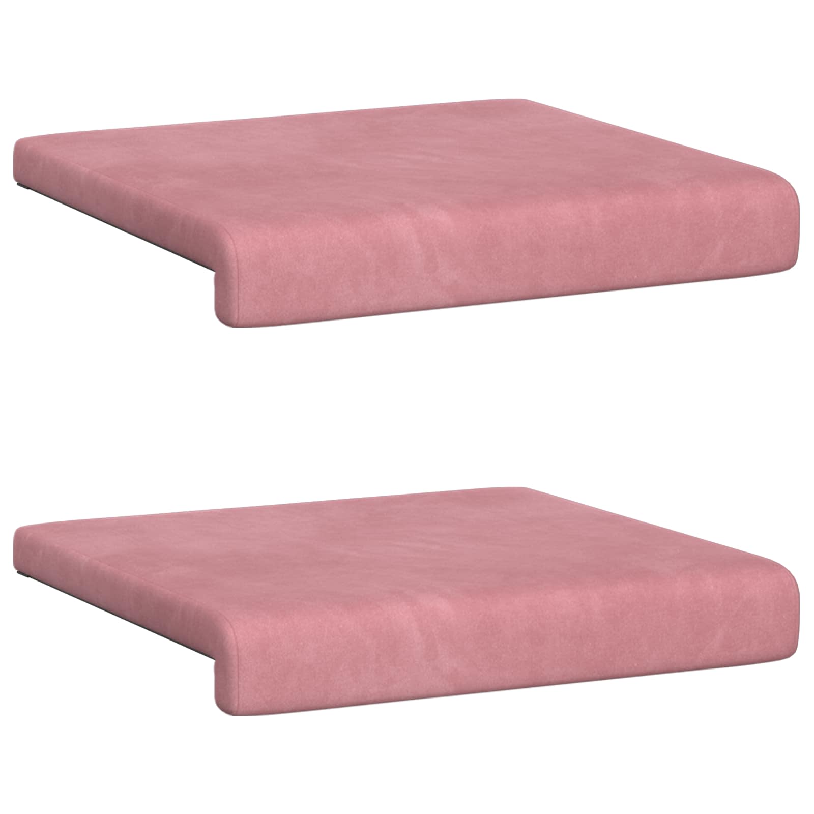 vidaXL Poduszka na ławkę 2 pcs Welur różowy Głębokość 35 cm