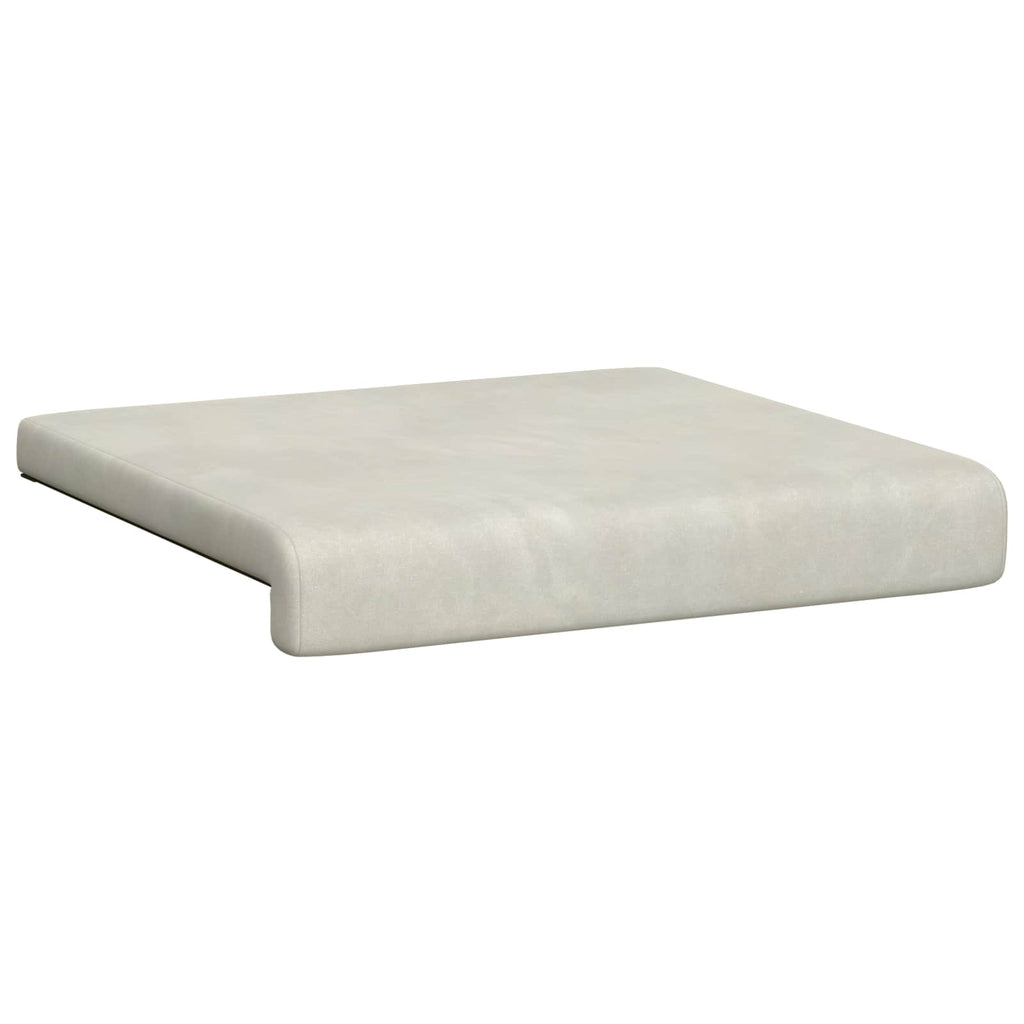 vidaXL Poduszka na ławkę 2 pcs Welur kremowy Głębokość 35 cm
