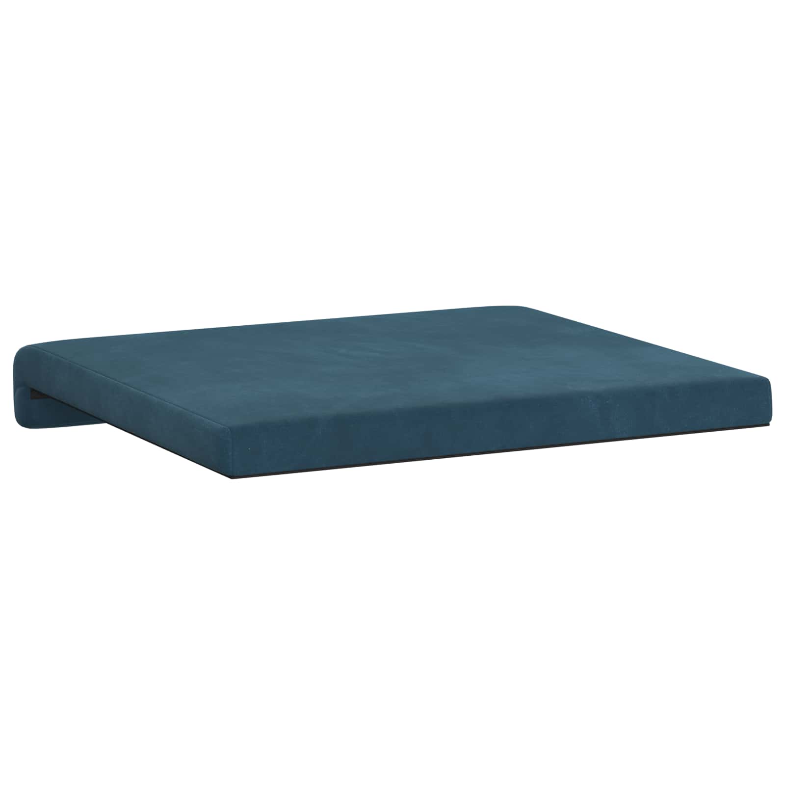 vidaXL Poduszka na ławkę 2 pcs Welur niebieski Głębokość 35 cm