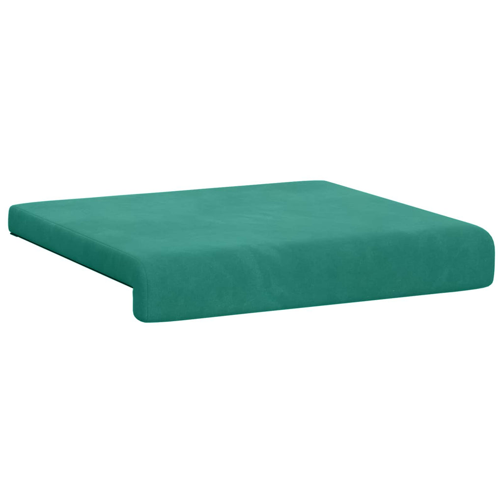 vidaXL Poduszka na ławkę 2 pcs Welur Turkusowy Głębokość 35 cm