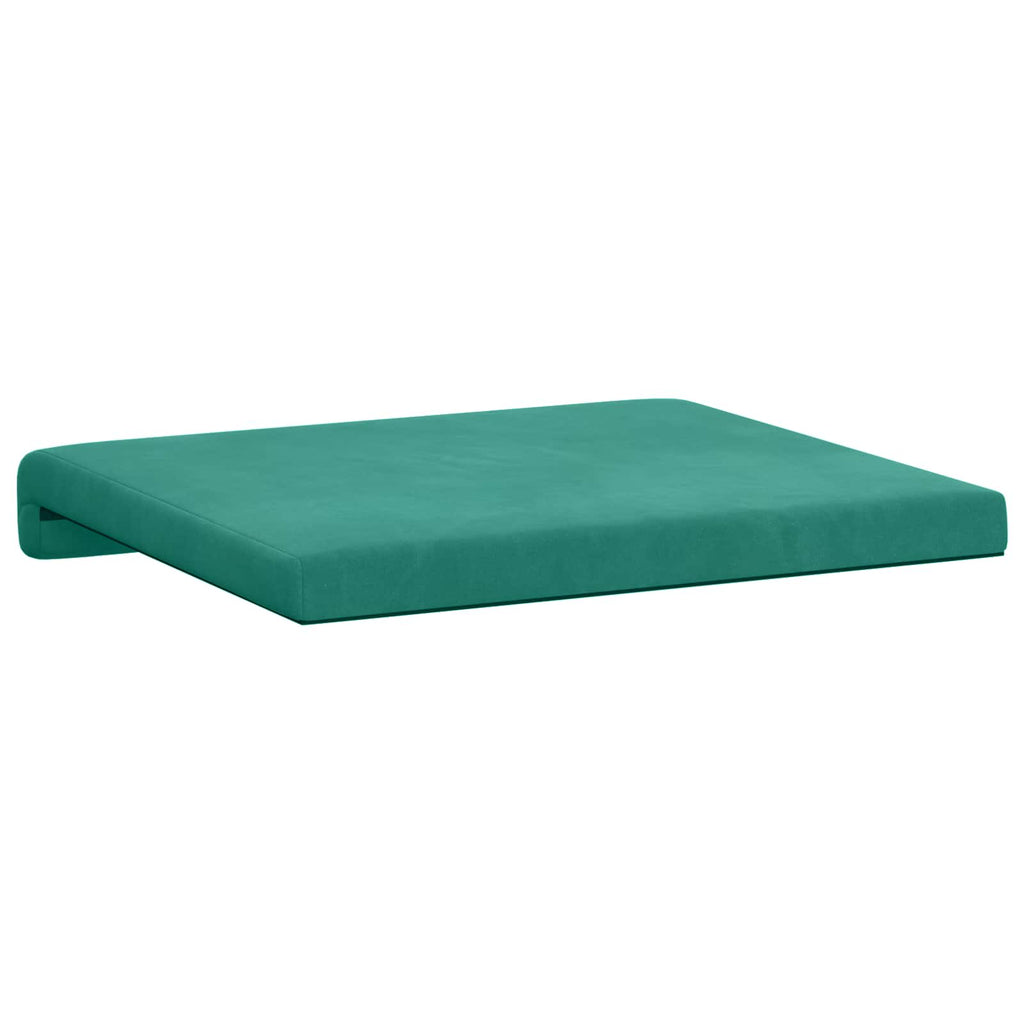 vidaXL Poduszka na ławkę 2 pcs Welur Turkusowy Głębokość 35 cm