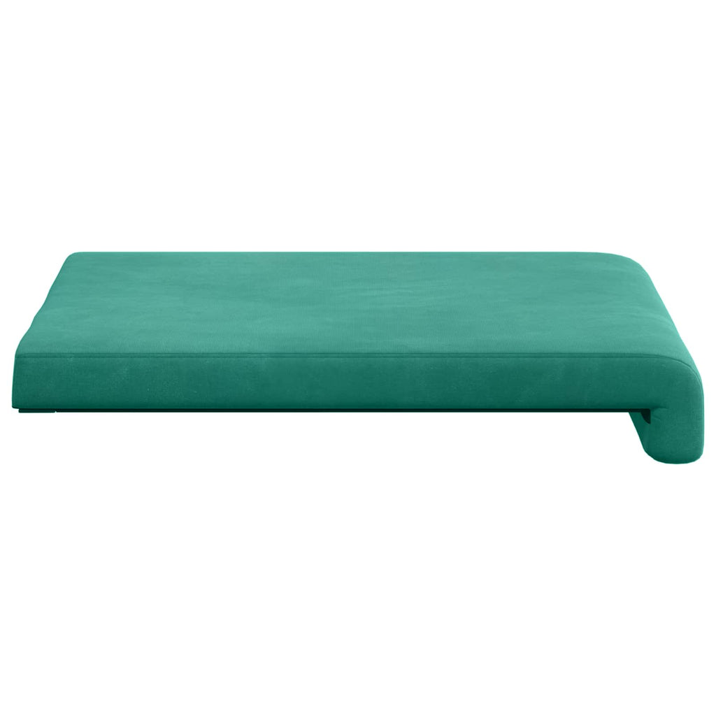 vidaXL Poduszka na ławkę 2 pcs Welur Turkusowy Głębokość 35 cm
