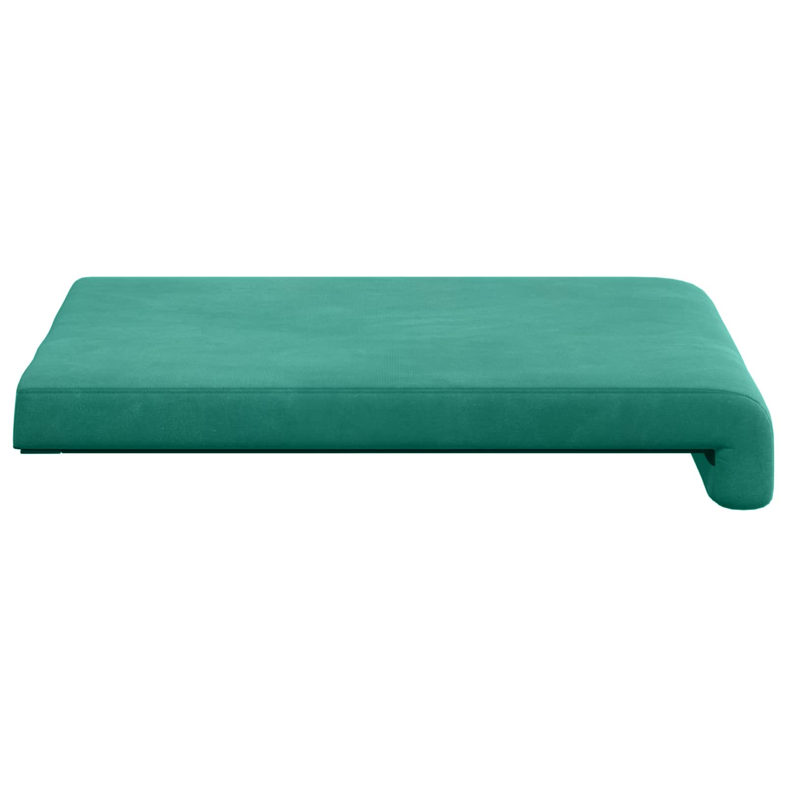 vidaXL Poduszka na ławkę 2 pcs Welur Turkusowy Głębokość 35 cm