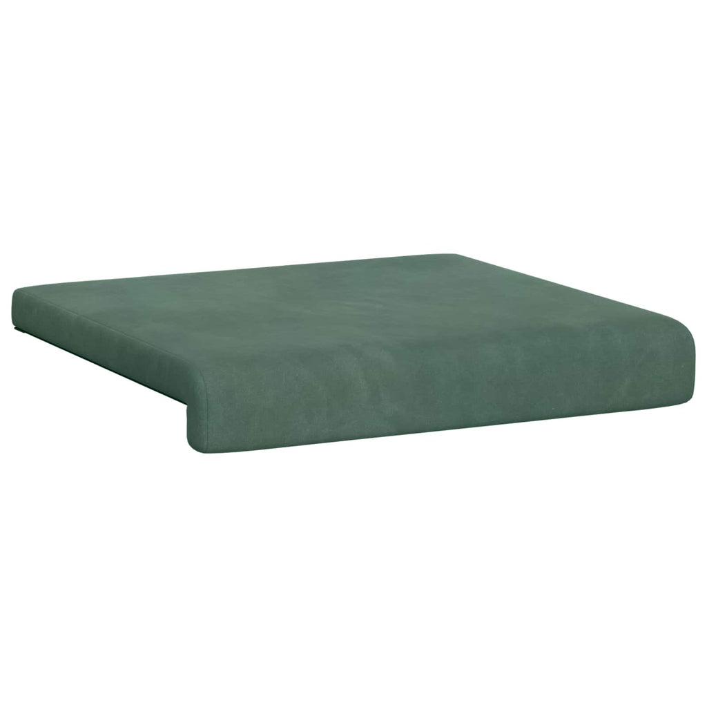 vidaXL Poduszka na ławkę 2 pcs Welur Zielony morski Głębokość 35 cm