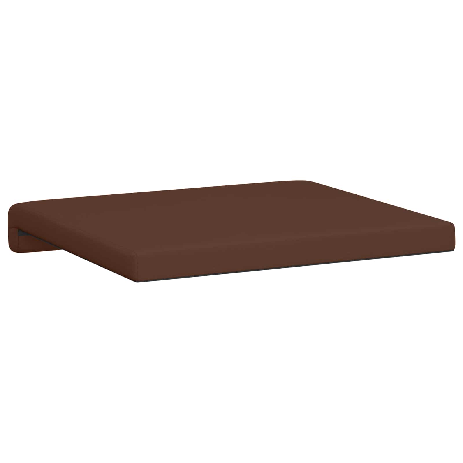 vidaXL Poduszka na ławkę 2 pcs Ekoskóra brązowy Głębokość 35 cm