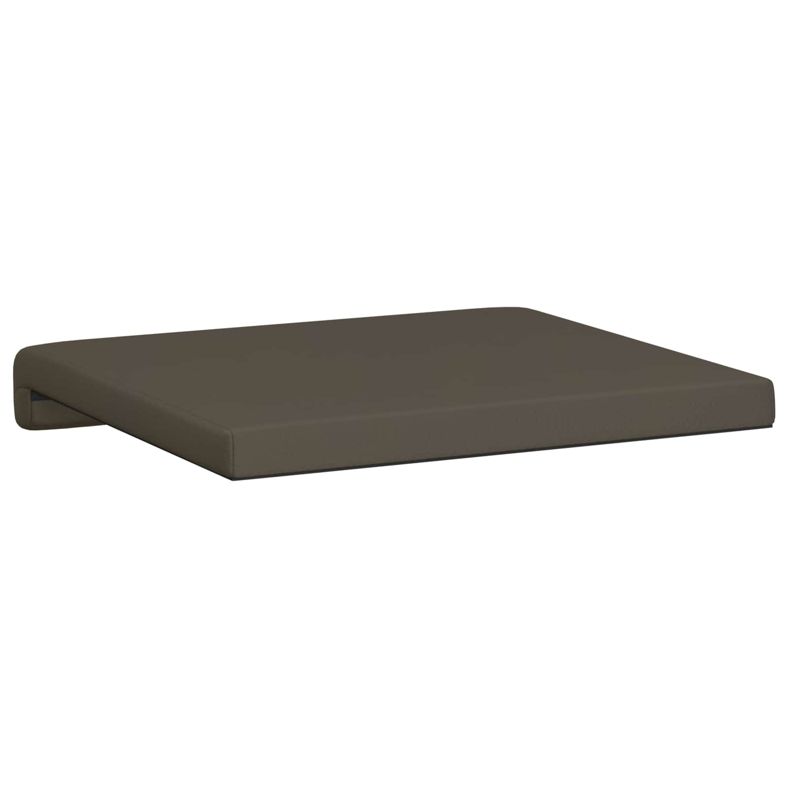 vidaXL Poduszka na ławkę 2 pcs Ekoskóra Szary Głębokość 35 cm
