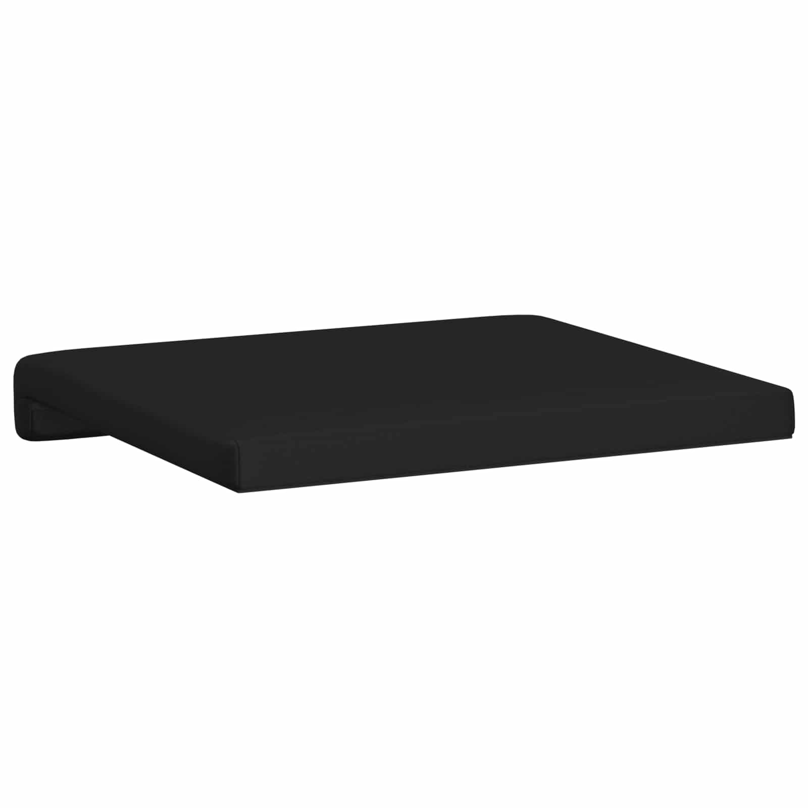 vidaXL Poduszka na ławkę 2 pcs Ekoskóra Czarny Głębokość 35 cm