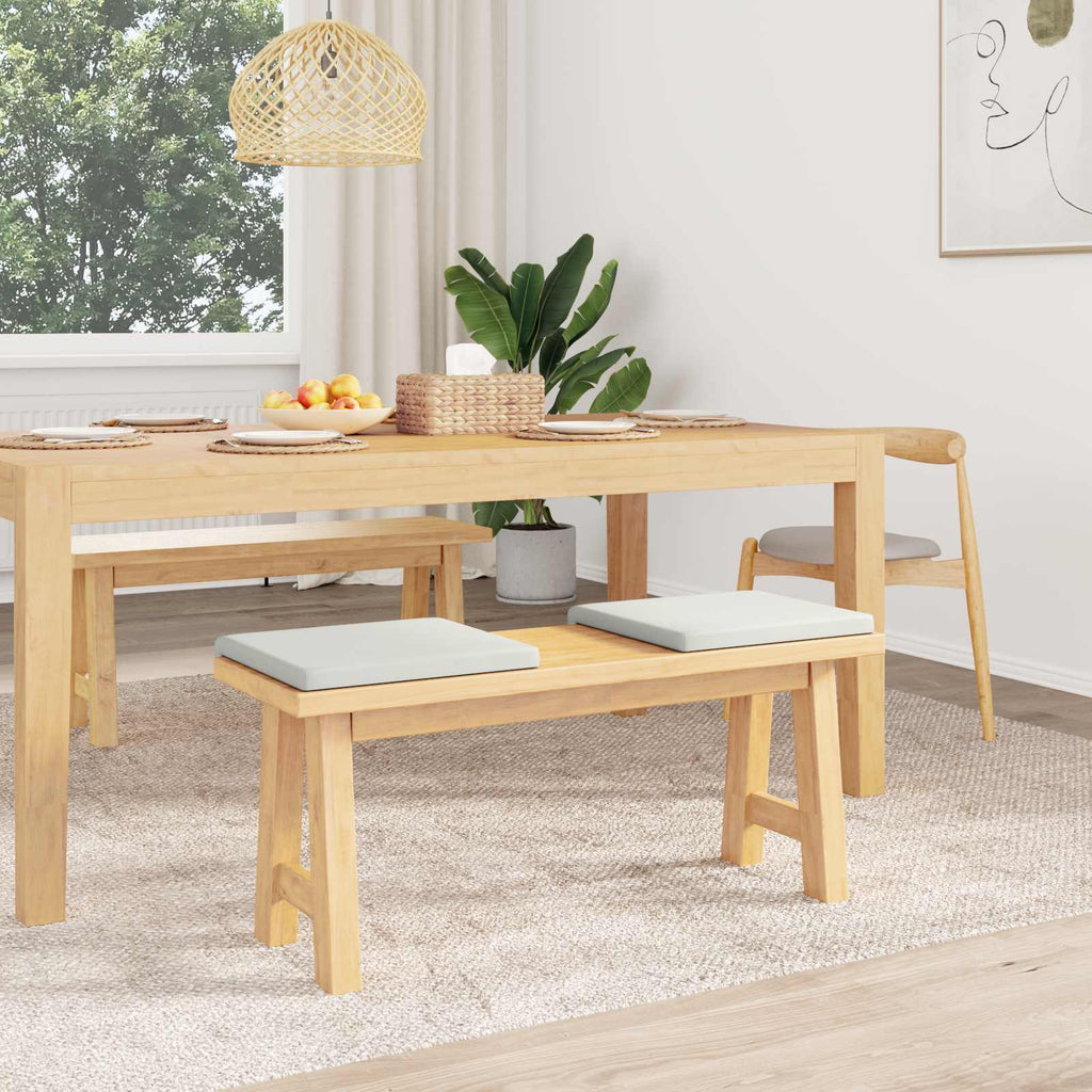 vidaXL Poduszka na ławkę 2 pcs Ekoskóra Biały Głębokość 35 cm