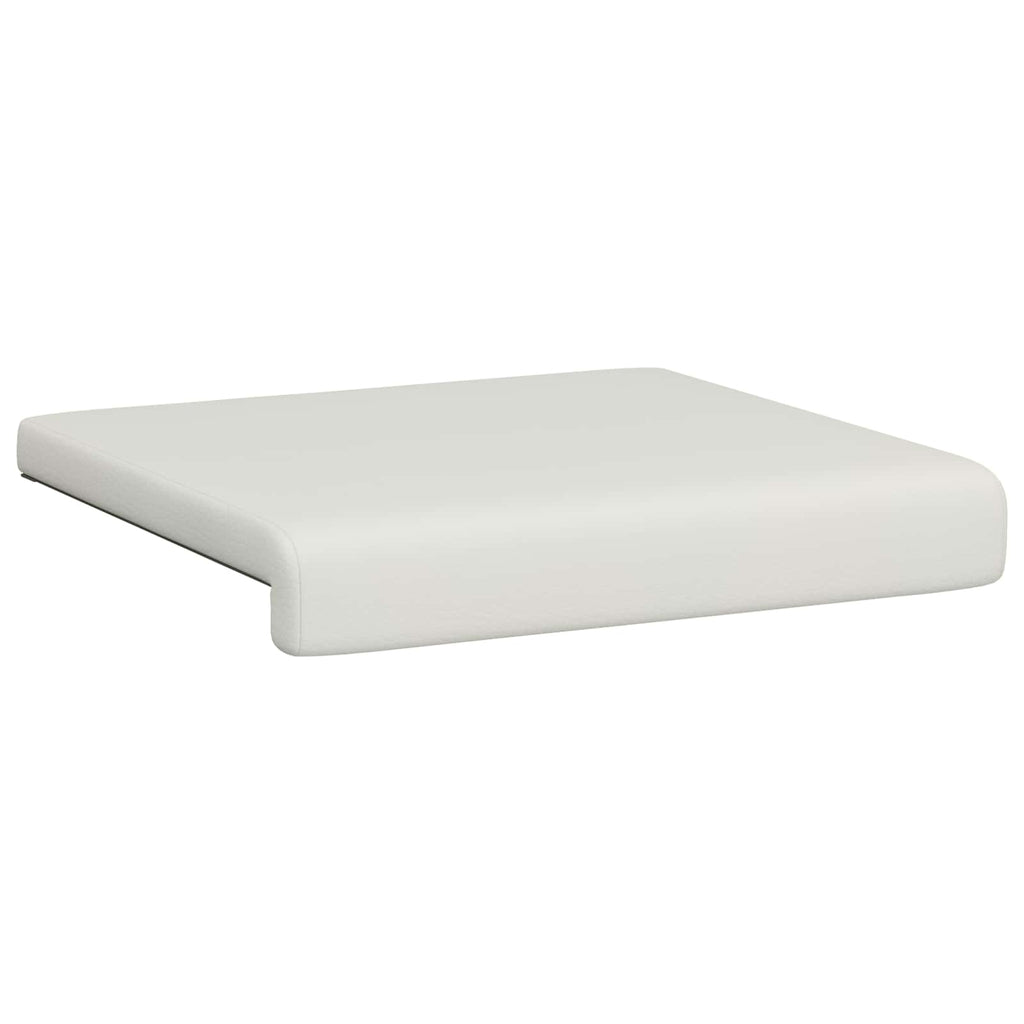 vidaXL Poduszka na ławkę 2 pcs Ekoskóra Biały Głębokość 35 cm