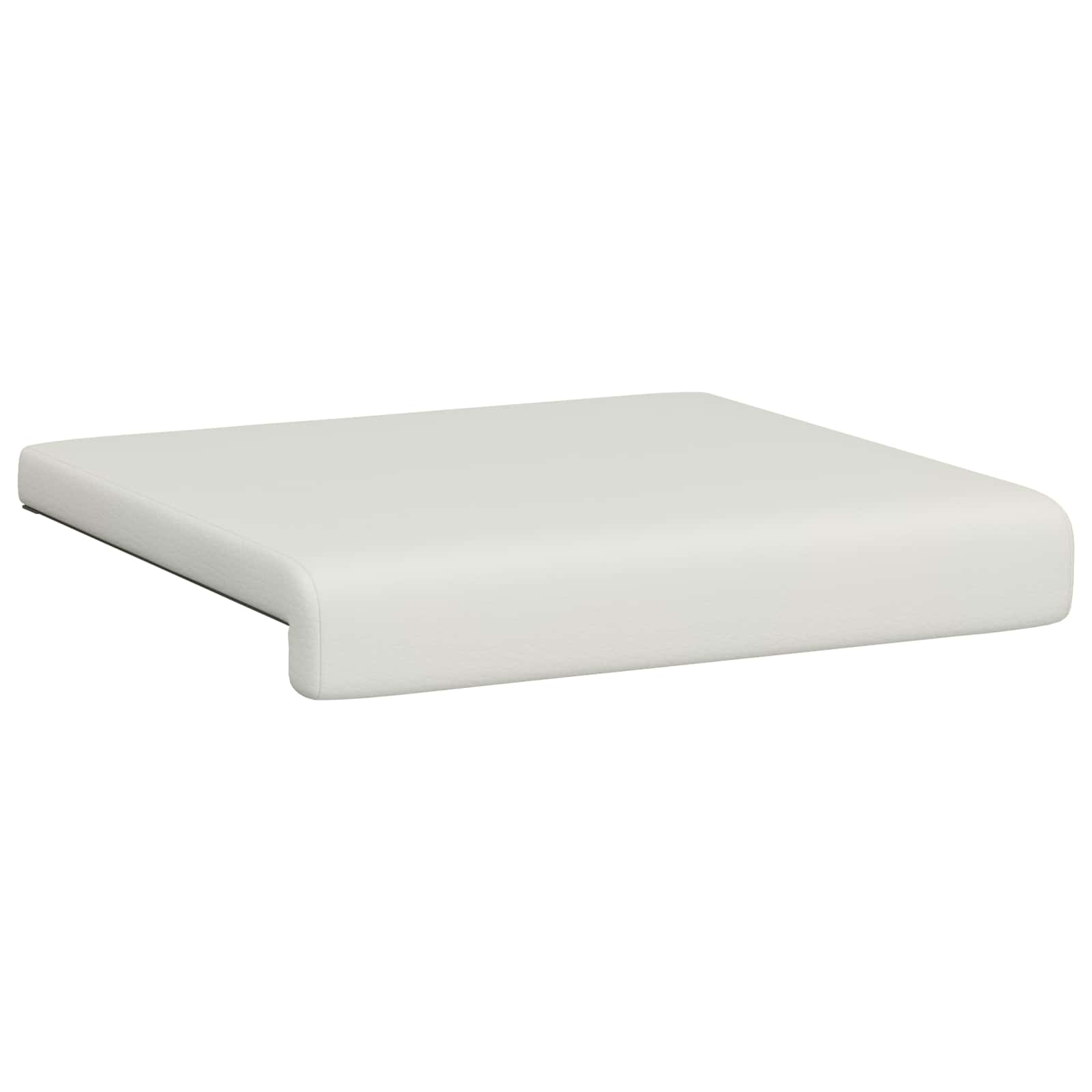 vidaXL Poduszka na ławkę 2 pcs Ekoskóra Biały Głębokość 35 cm