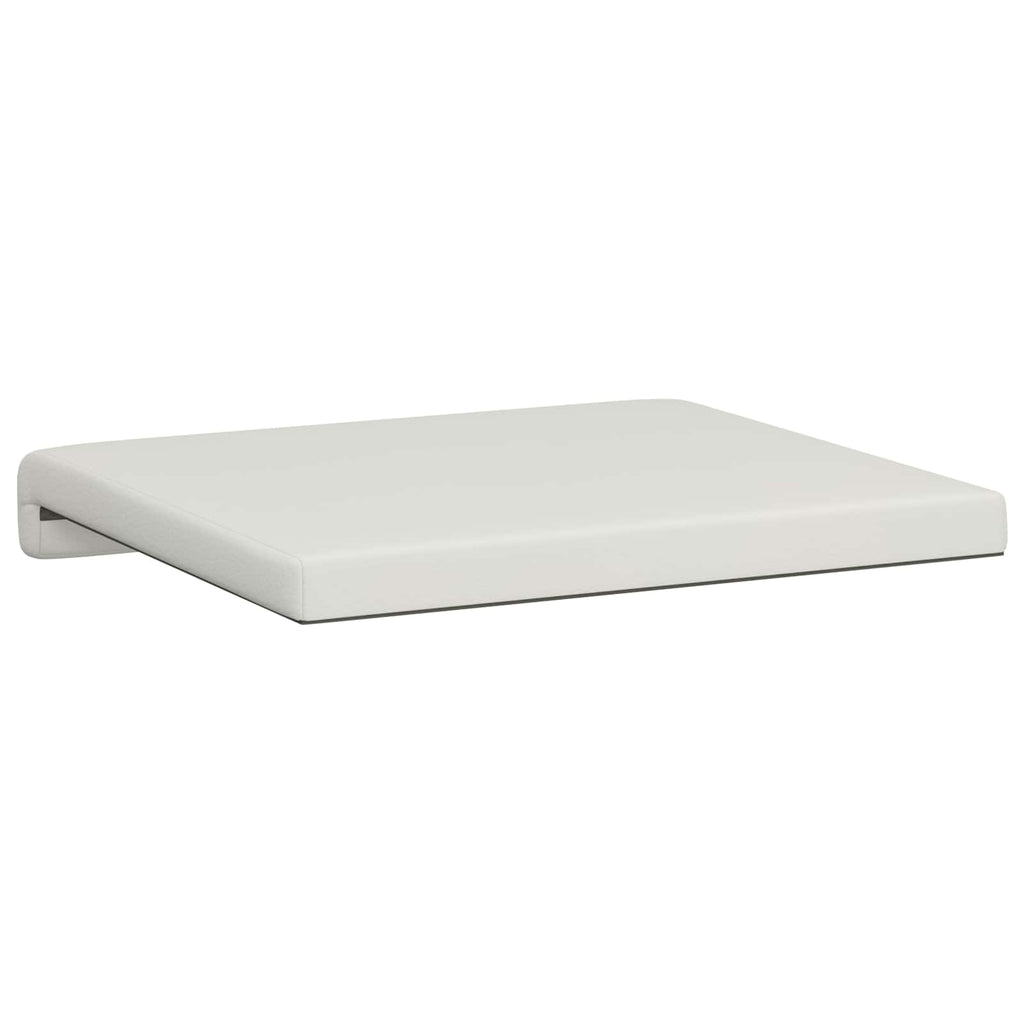 vidaXL Poduszka na ławkę 2 pcs Ekoskóra Biały Głębokość 35 cm
