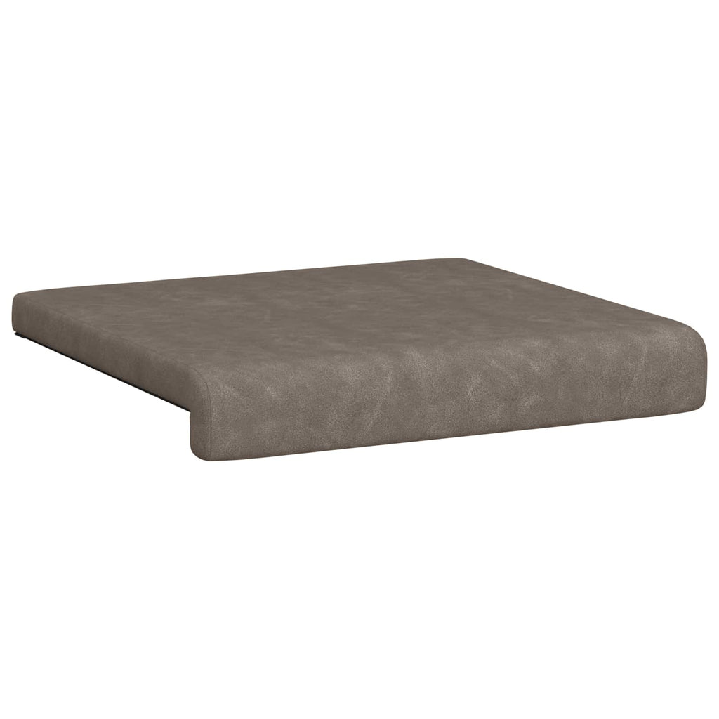 vidaXL Poduszka na ławkę 2 pcs Ekoskóra Szary Głębokość 35 cm