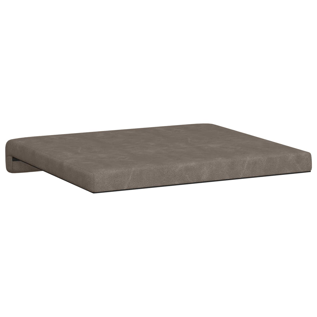 vidaXL Poduszka na ławkę 2 pcs Ekoskóra Szary Głębokość 35 cm