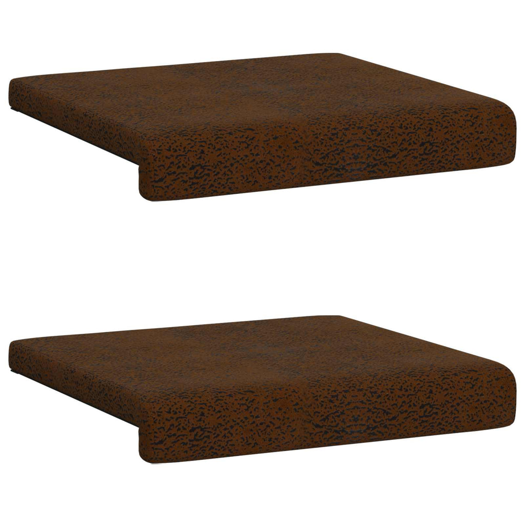 vidaXL Poduszka na ławkę 2 pcs Materiał zamszowy syntetyczny brązowy