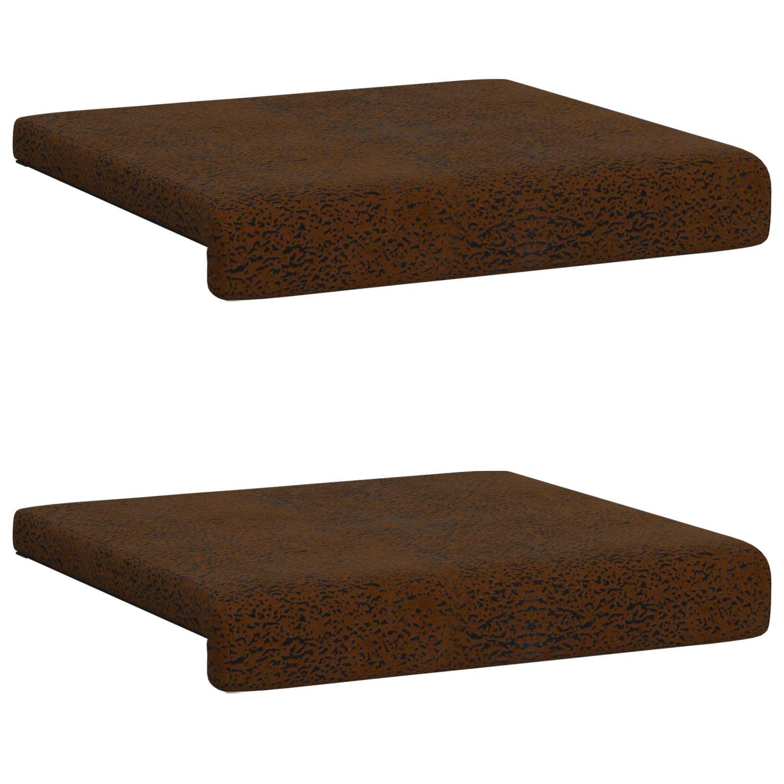 vidaXL Poduszka na ławkę 2 pcs Materiał zamszowy syntetyczny brązowy